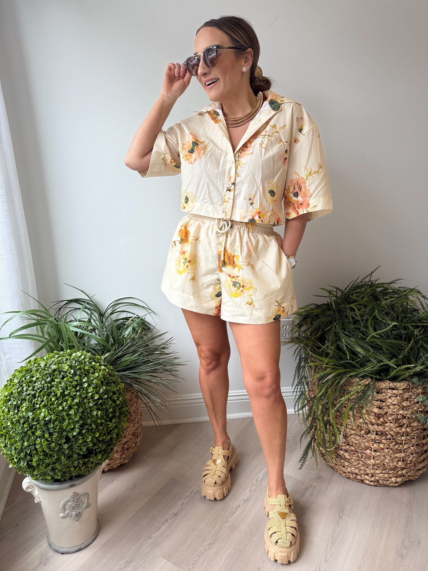 Jessy Floral Short Set