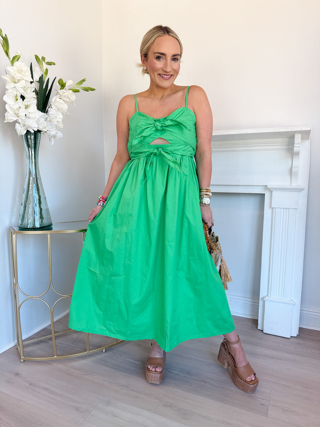 Poplin Midi Dress