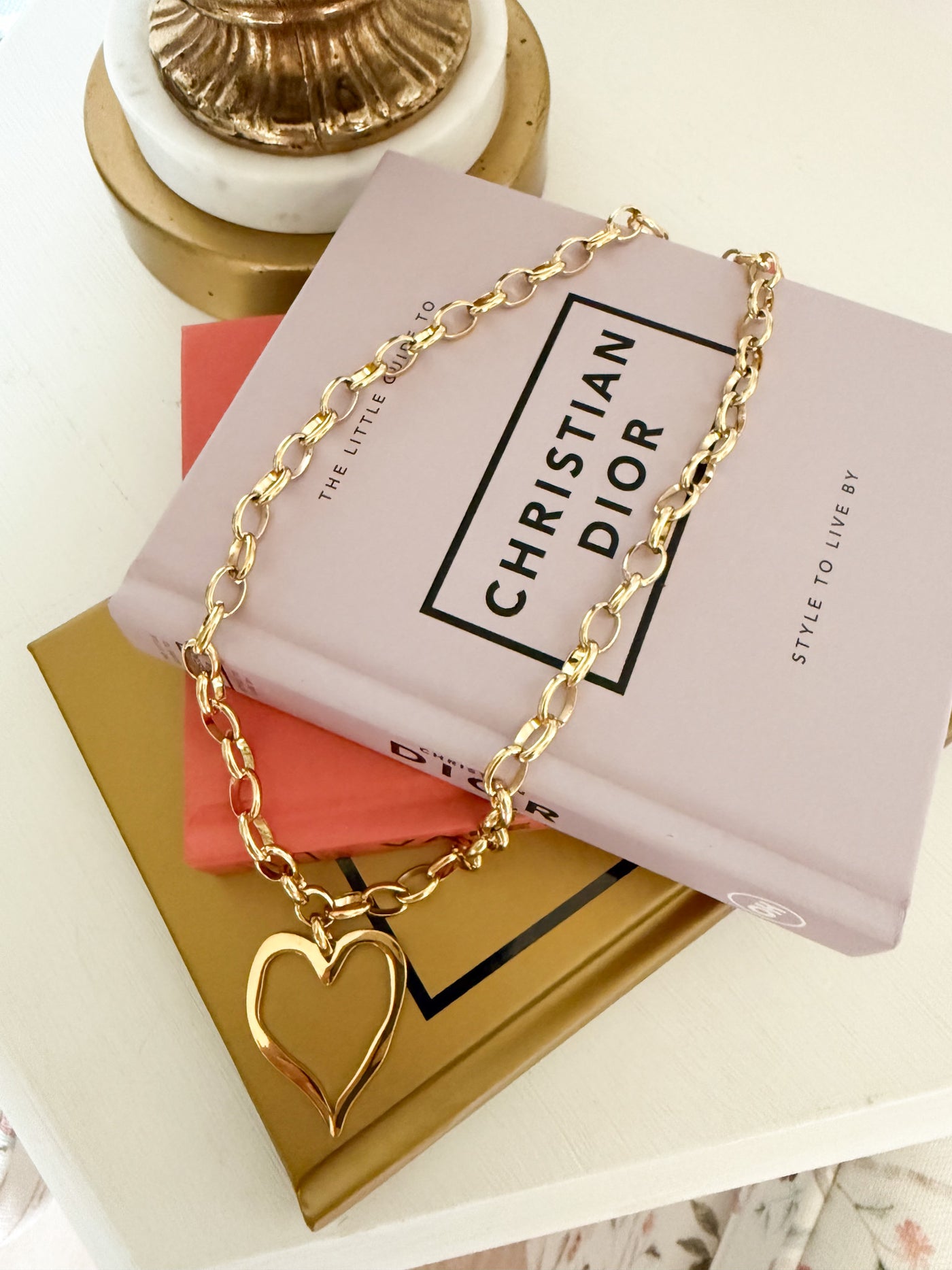 Large Open Heart Necklace