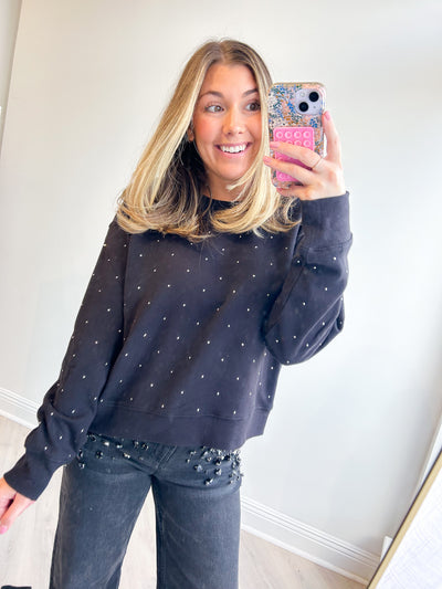 Sparkle Crew Neck Sweatshirt
