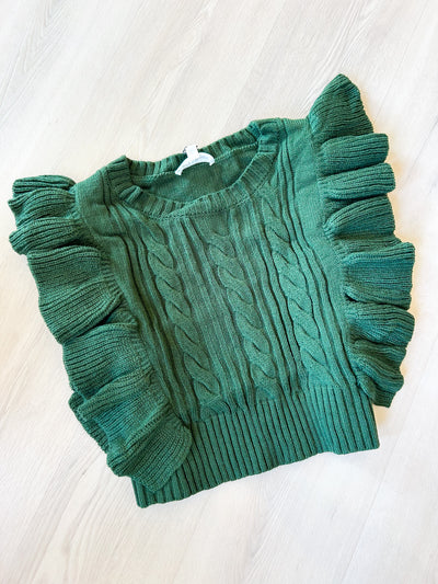Hellen Ruffle Sleeveless Sweater