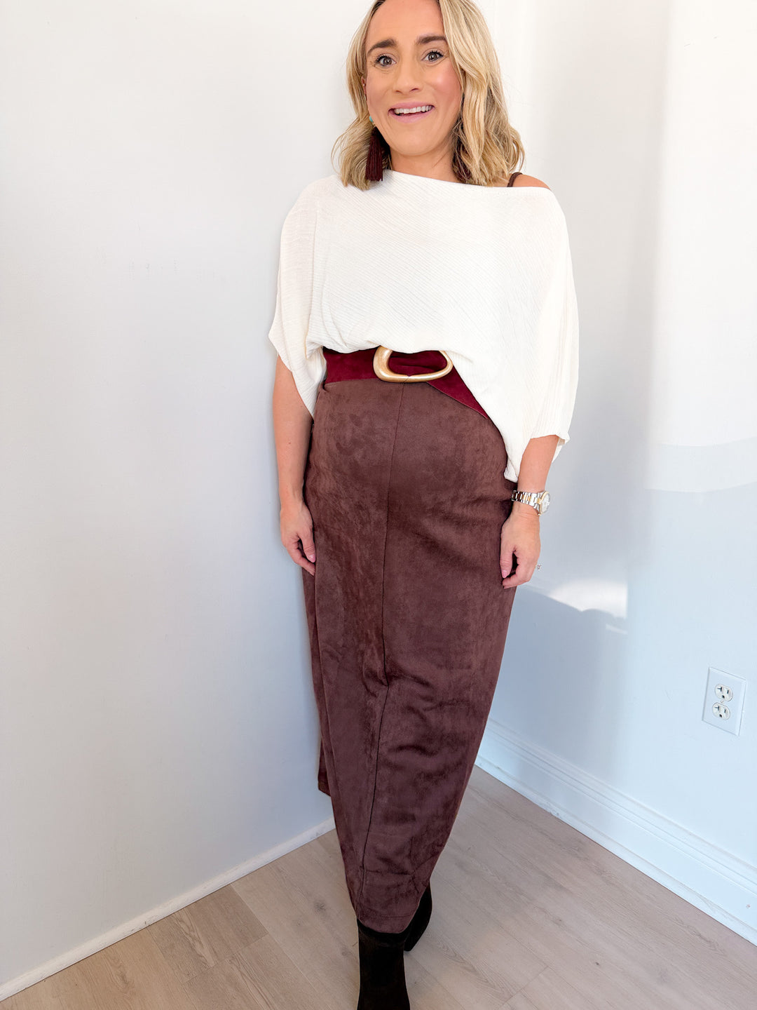 Mary Knit Asymmetric Top