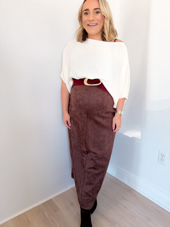 Mary Knit Asymmetric Top