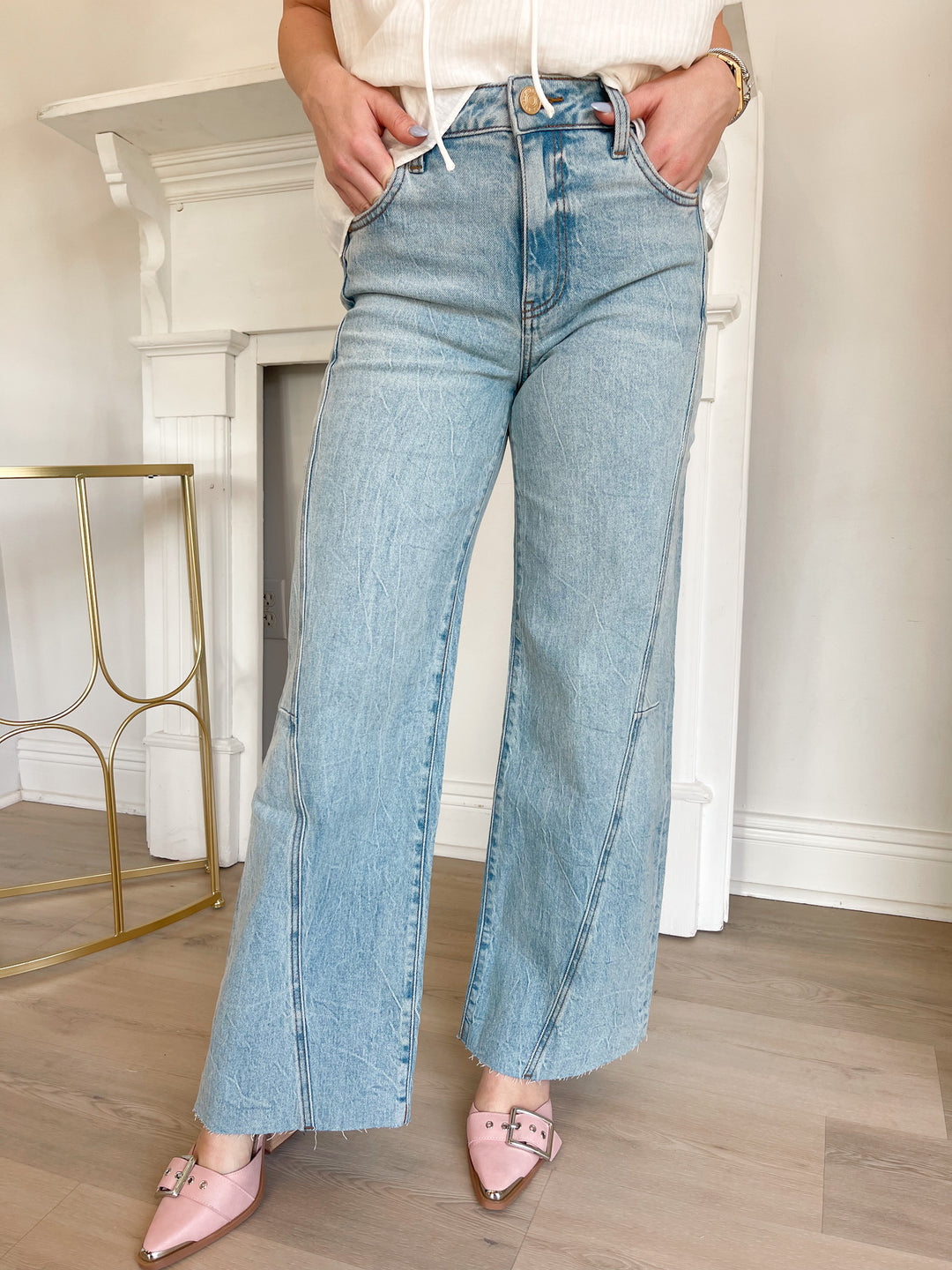 Meg High Rise Wide Leg Jean