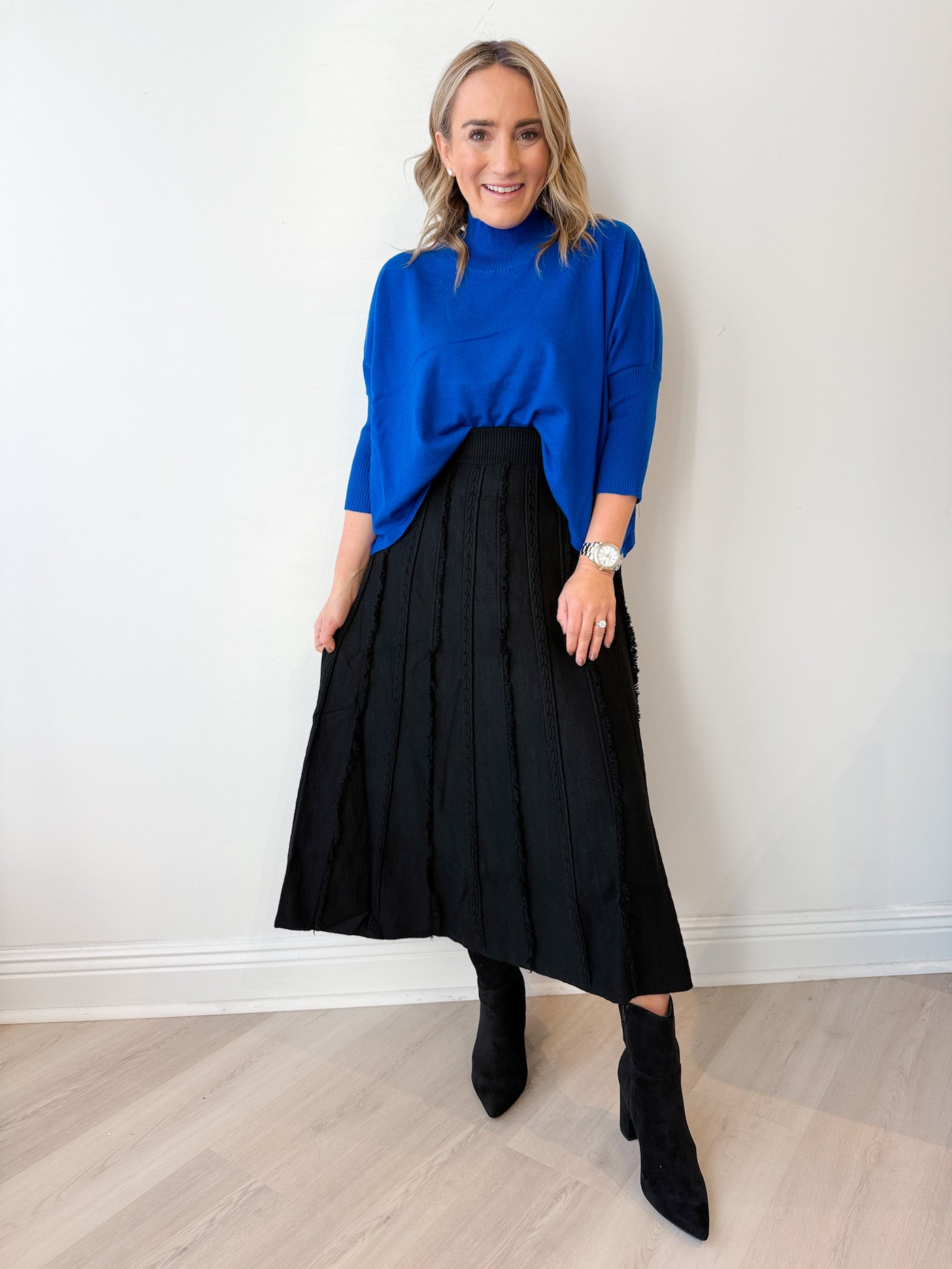 Ellie Knit Maxi Skirt Black