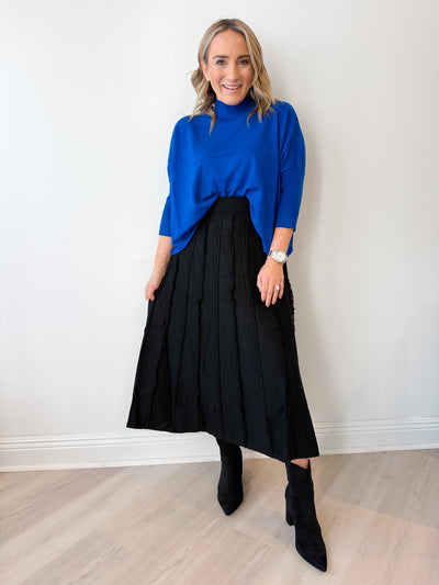 Ellie Knit Maxi Skirt Black