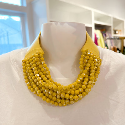 Beaded Necklace yellow