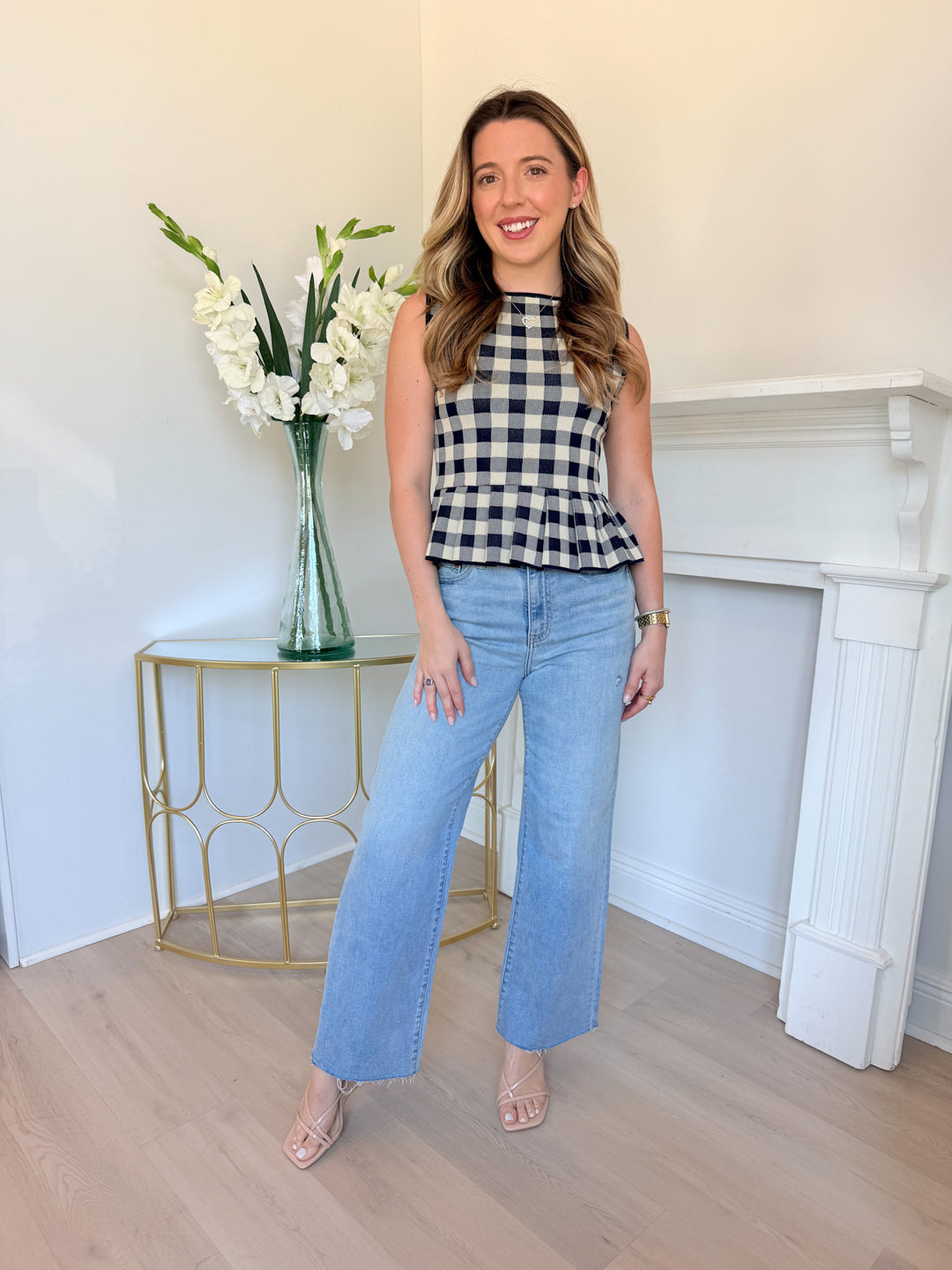 Clara Peplum Knit Top