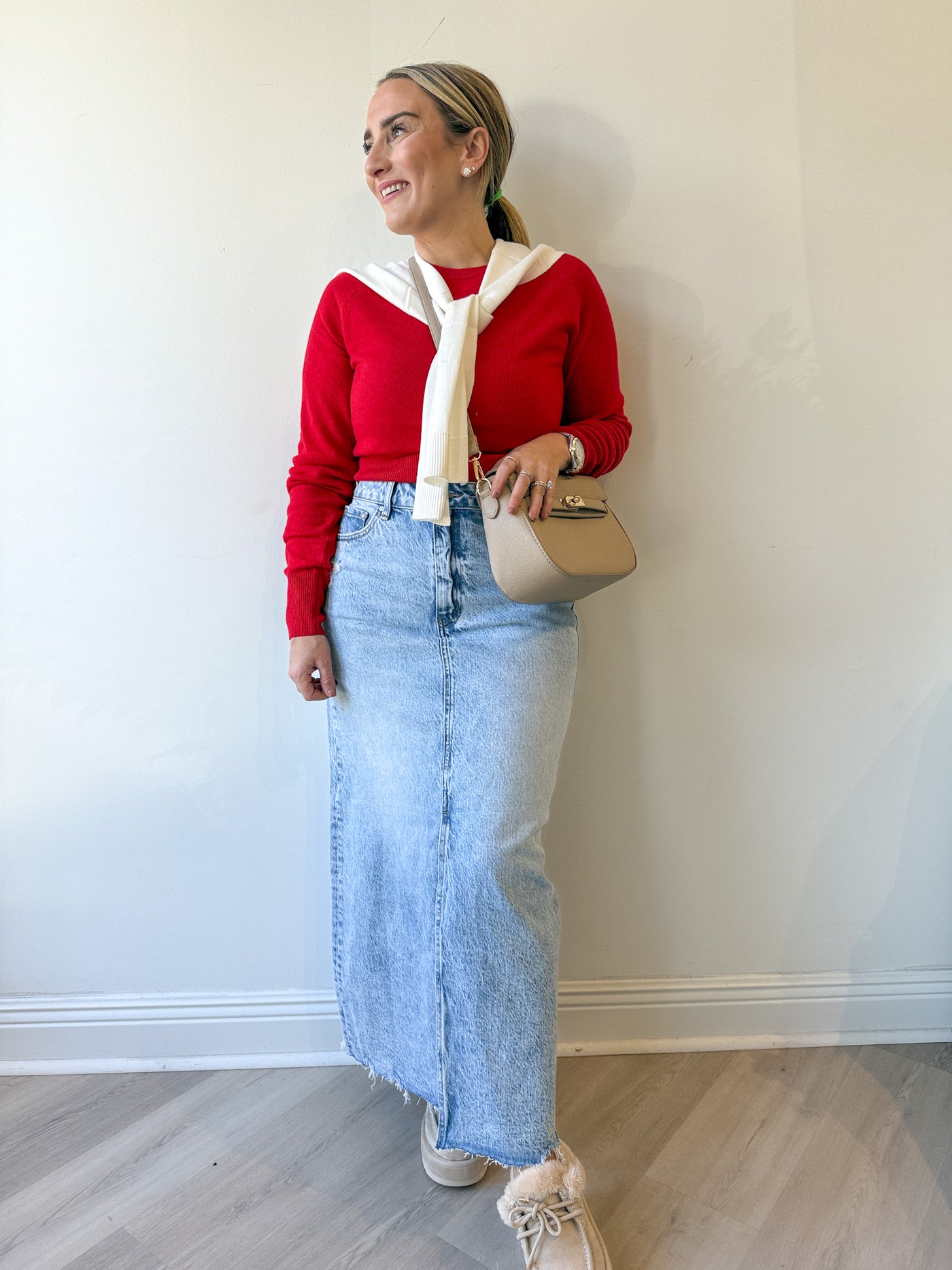 Lainah Sweater Red