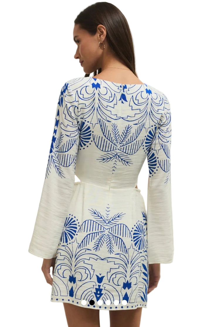 Tahina Palm Mini Dress