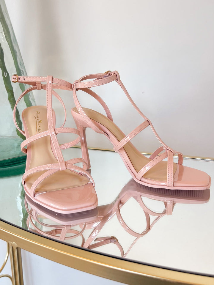 Push Strappy Heel Pink Patent