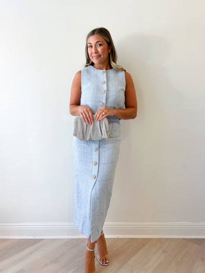 Tilly Tweed Midi Skirt Set