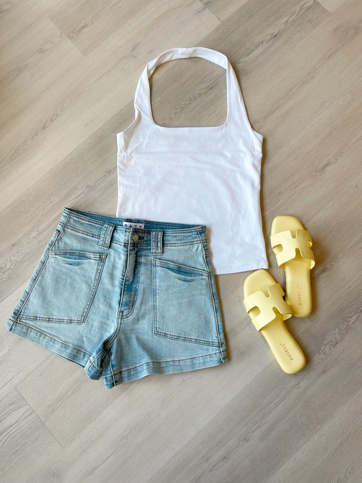 Hela Core Halter Top white