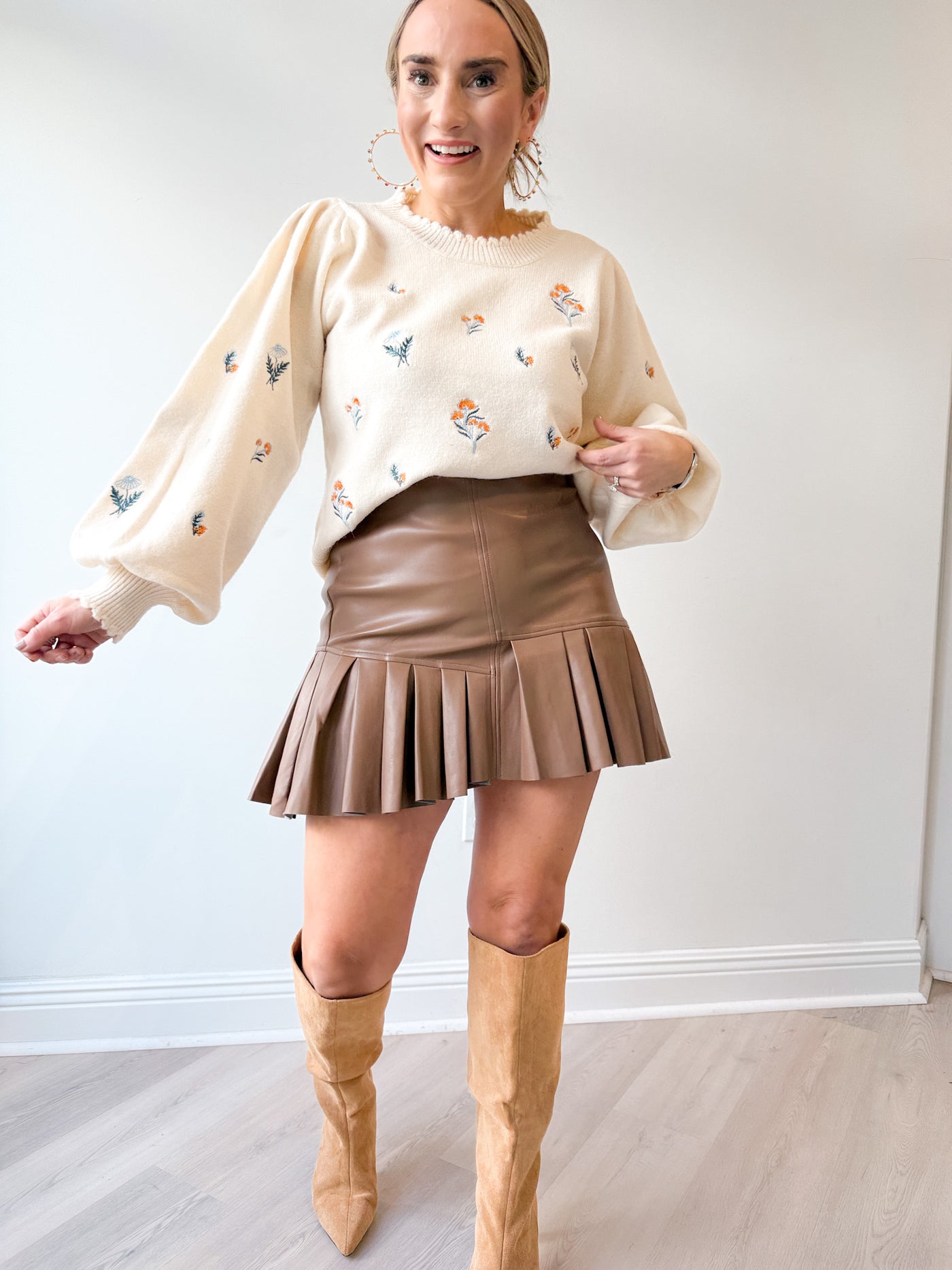 Romy Scallop Bottom Sweater