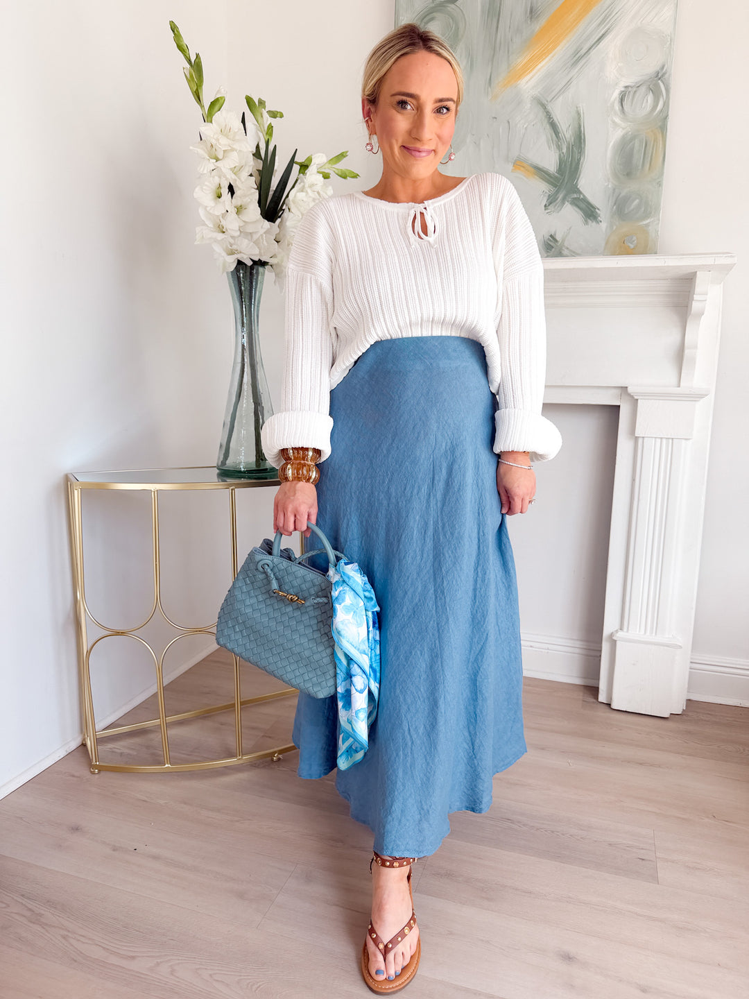 Bellini Cropped Knit Top