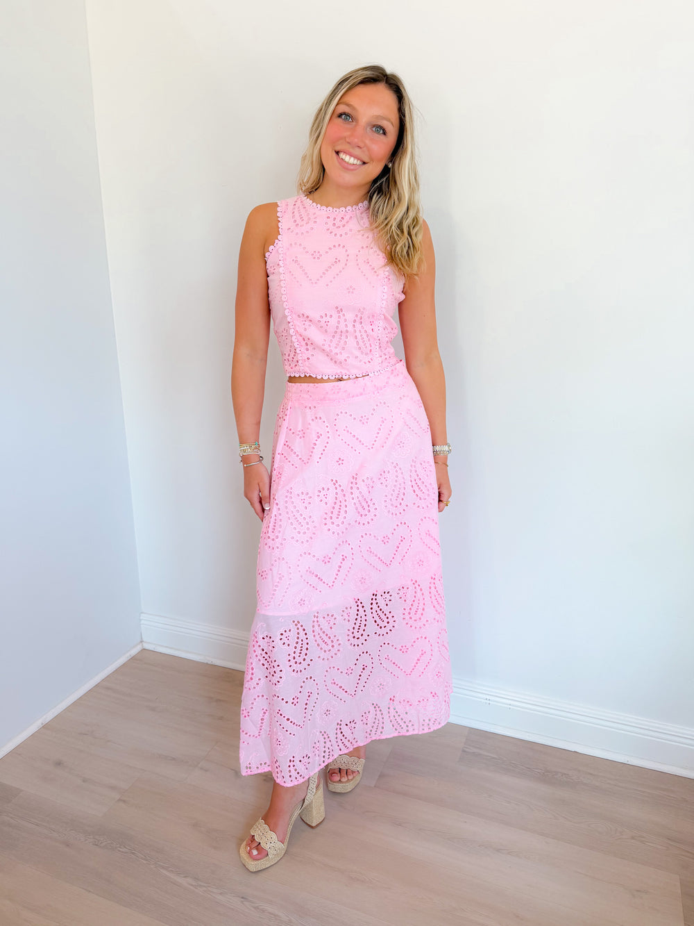 Lydia Eyelet Skirt