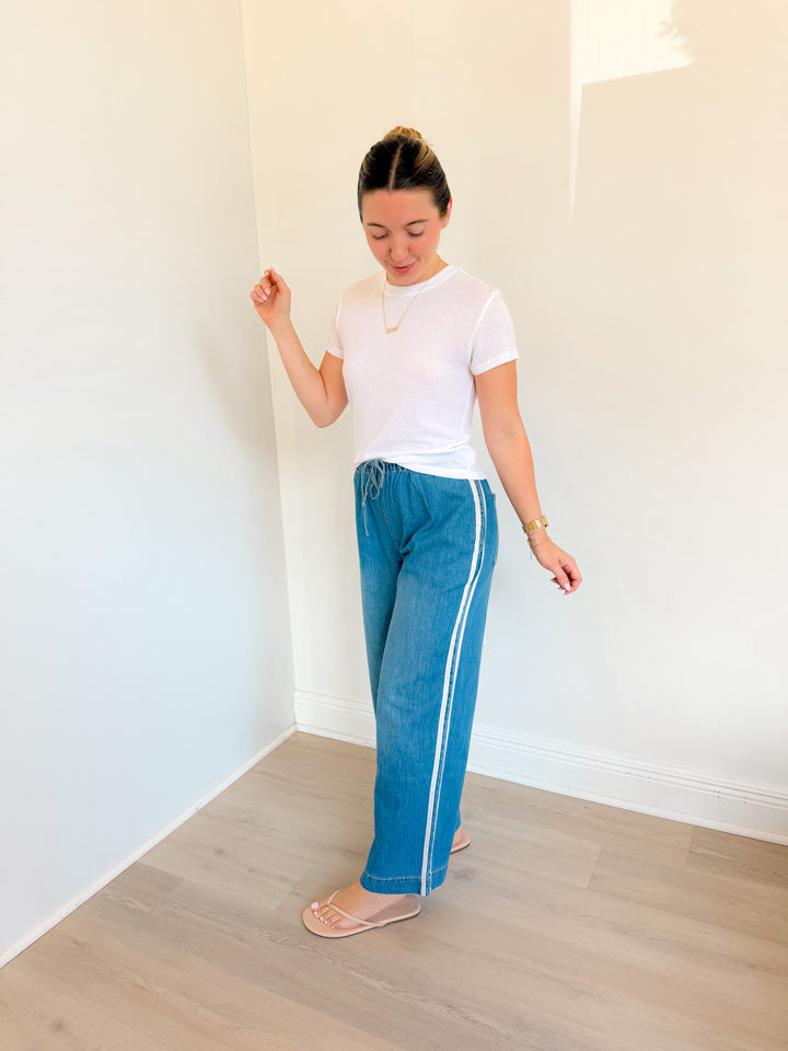 The Sidelines Denim Track Pant