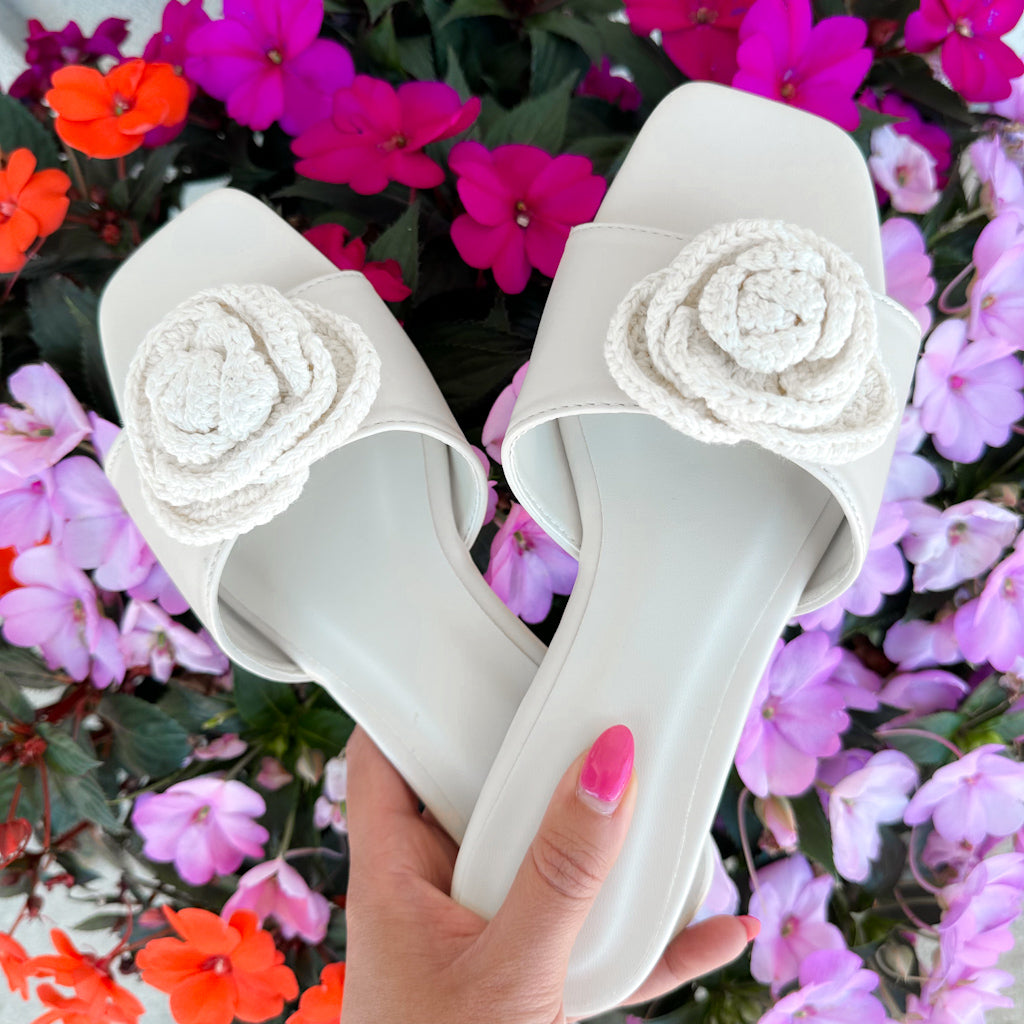 Rose Slide ivory