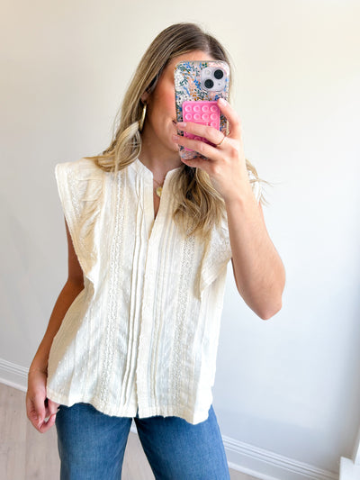 Fatima Ruffled Cap Sleeve Top