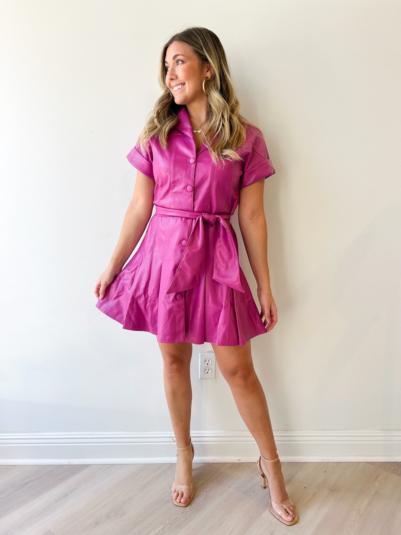 Duffy Vegan Leather Dress