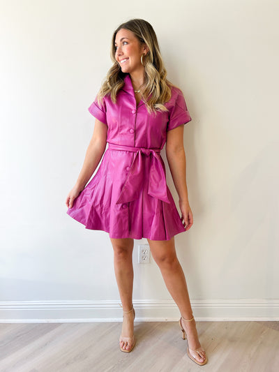 Duffy Vegan Leather Dress