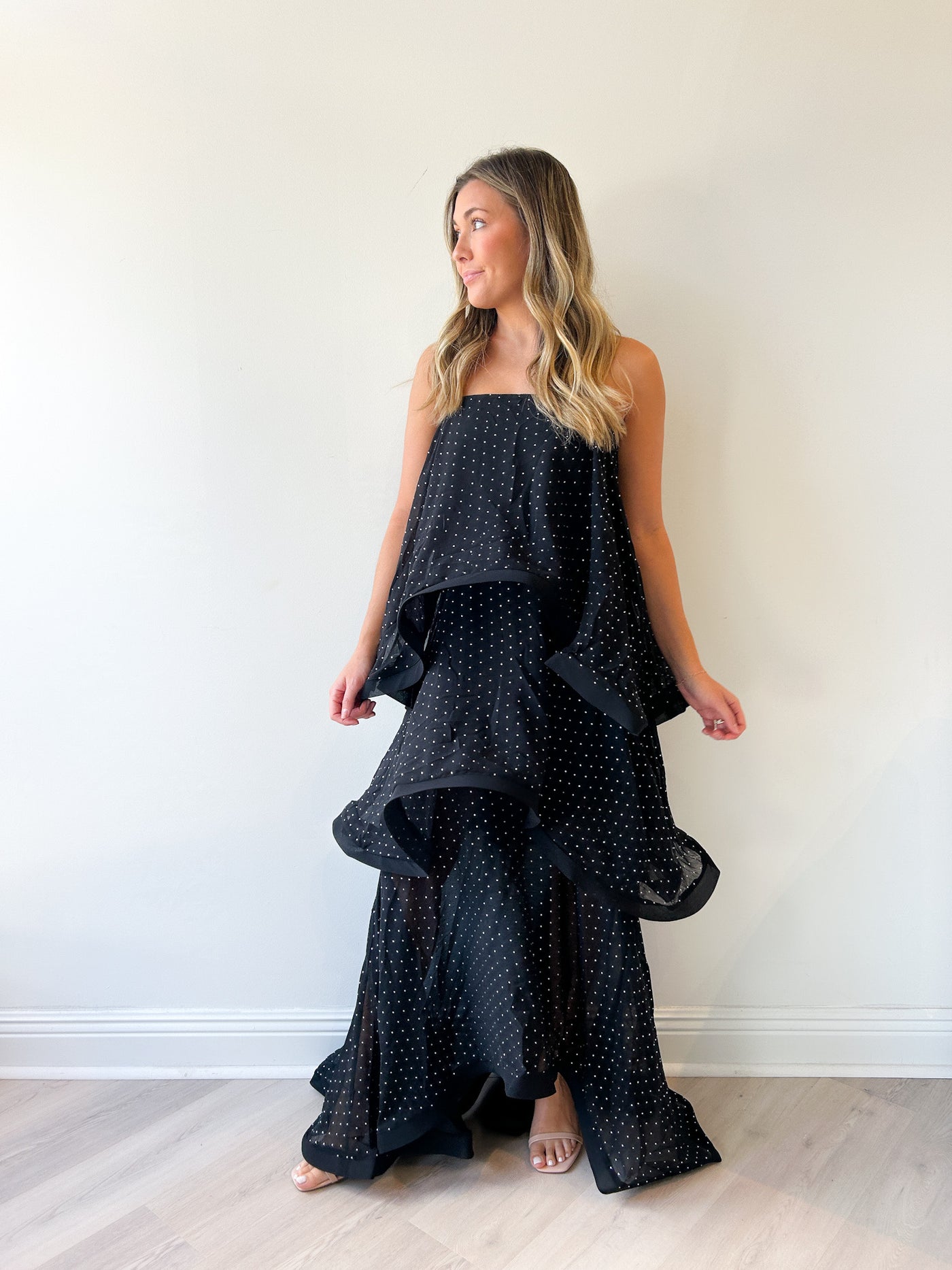 Moss Tiered Gown