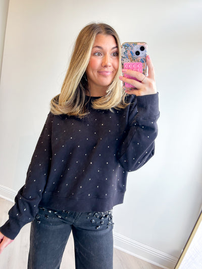 Sparkle Crew Neck Sweatshirt