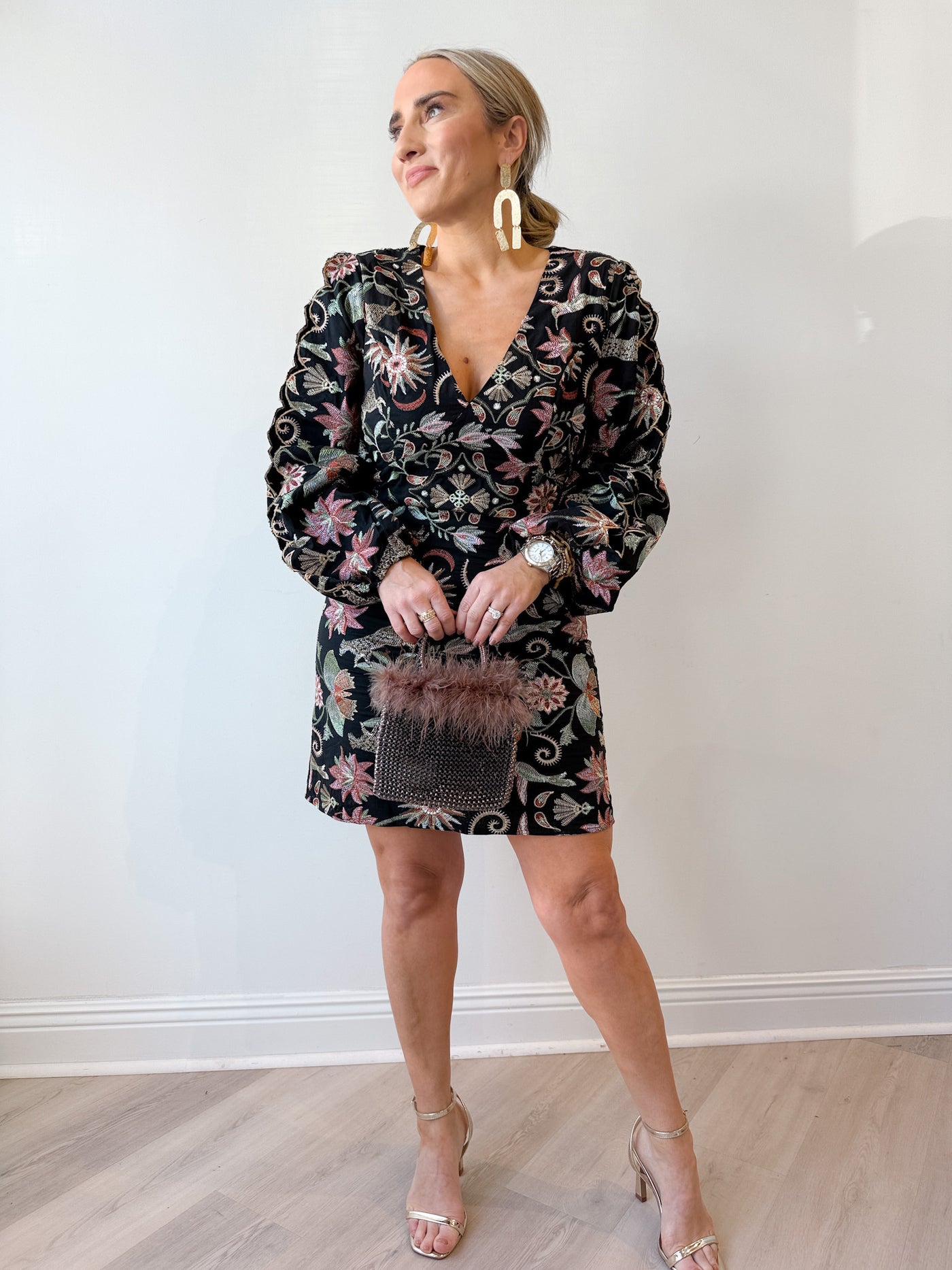 Juno Embroidery Mini Dress