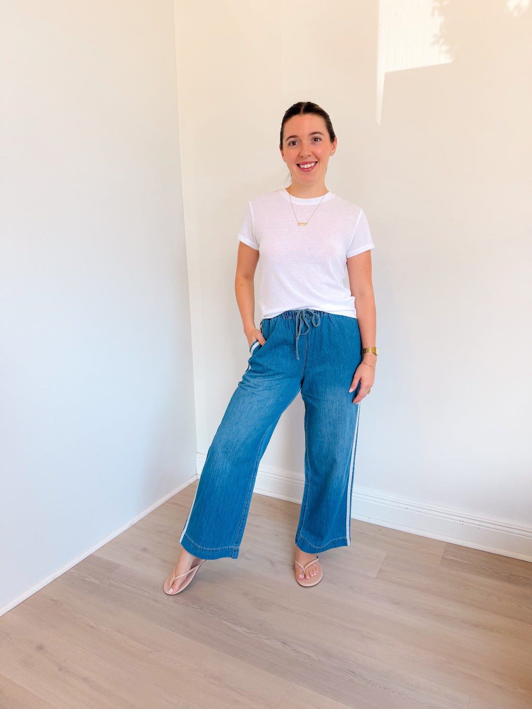 The Sidelines Denim Track Pant