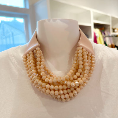 Beaded Necklace nude