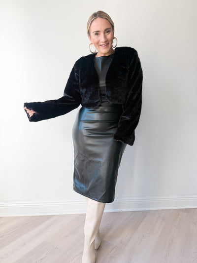 Lucy Faux Fur Bolero