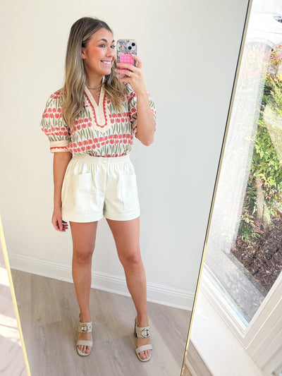 Jeanette Poplin Top