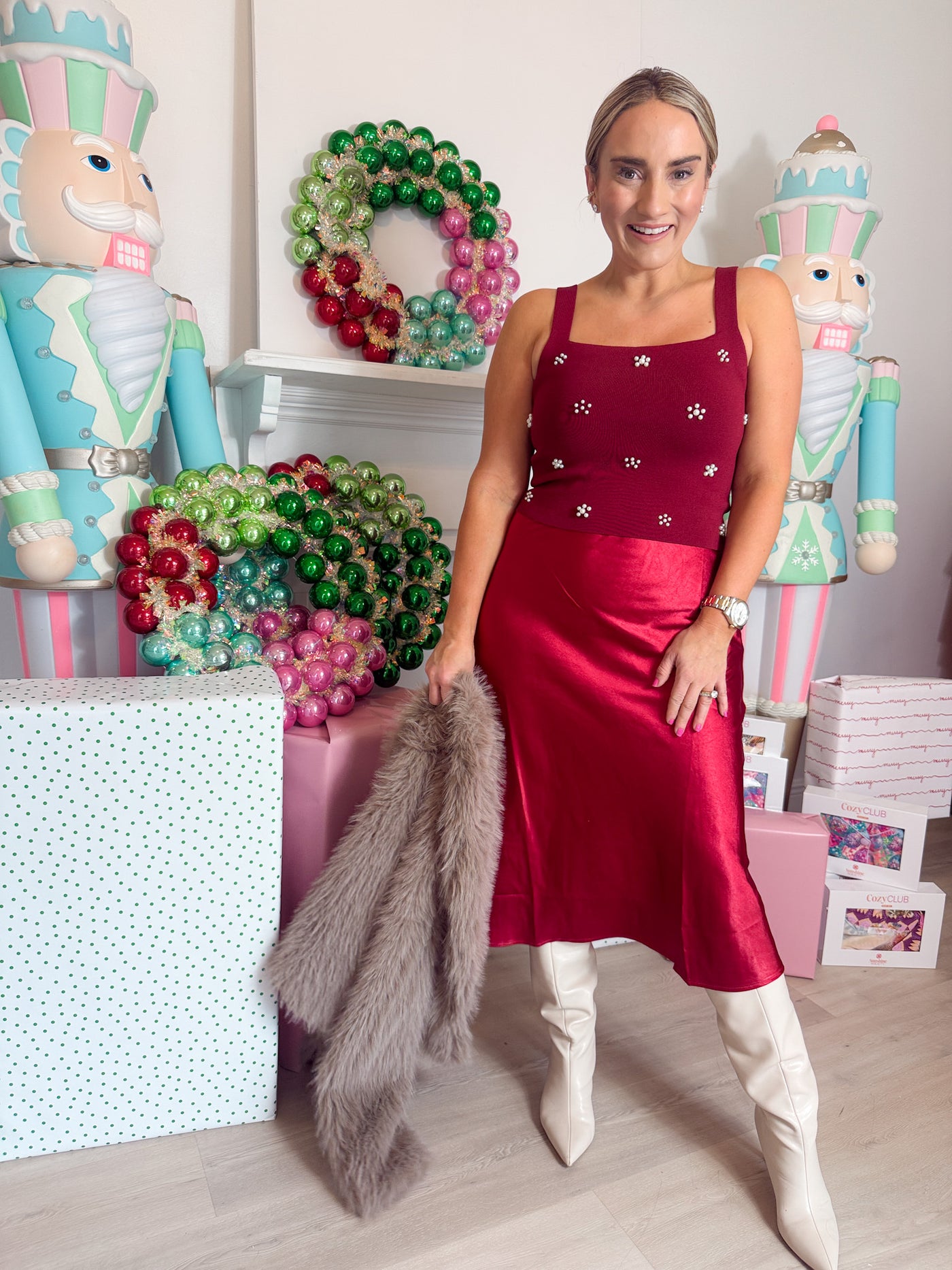 Henry Satin Midi Skirt