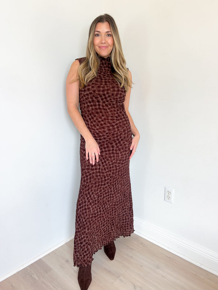 Anderson Mock Neck Maxi Dress