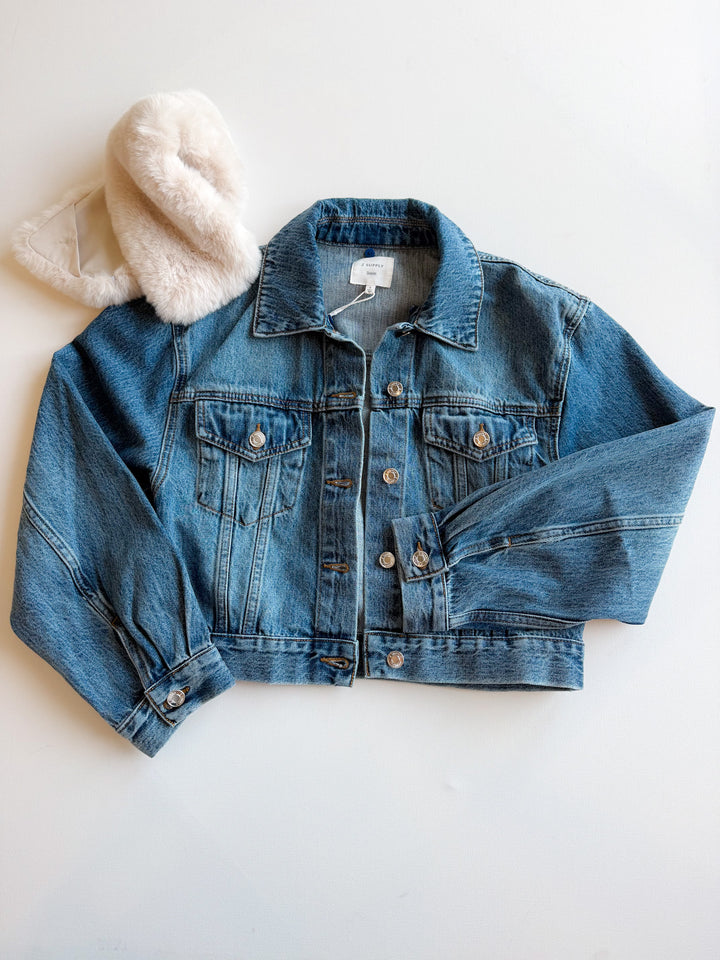The Daily Denim Fur Jacket