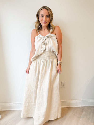 Twill Linen Skirt