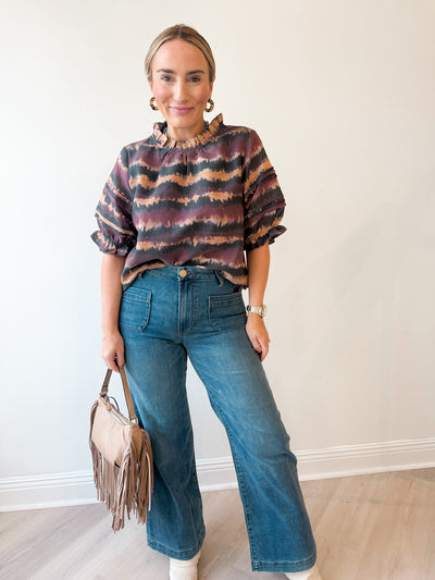 Meg High Rise Wide Leg Jean