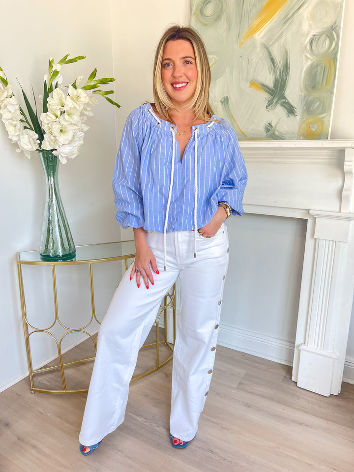Gemma Wide Leg white