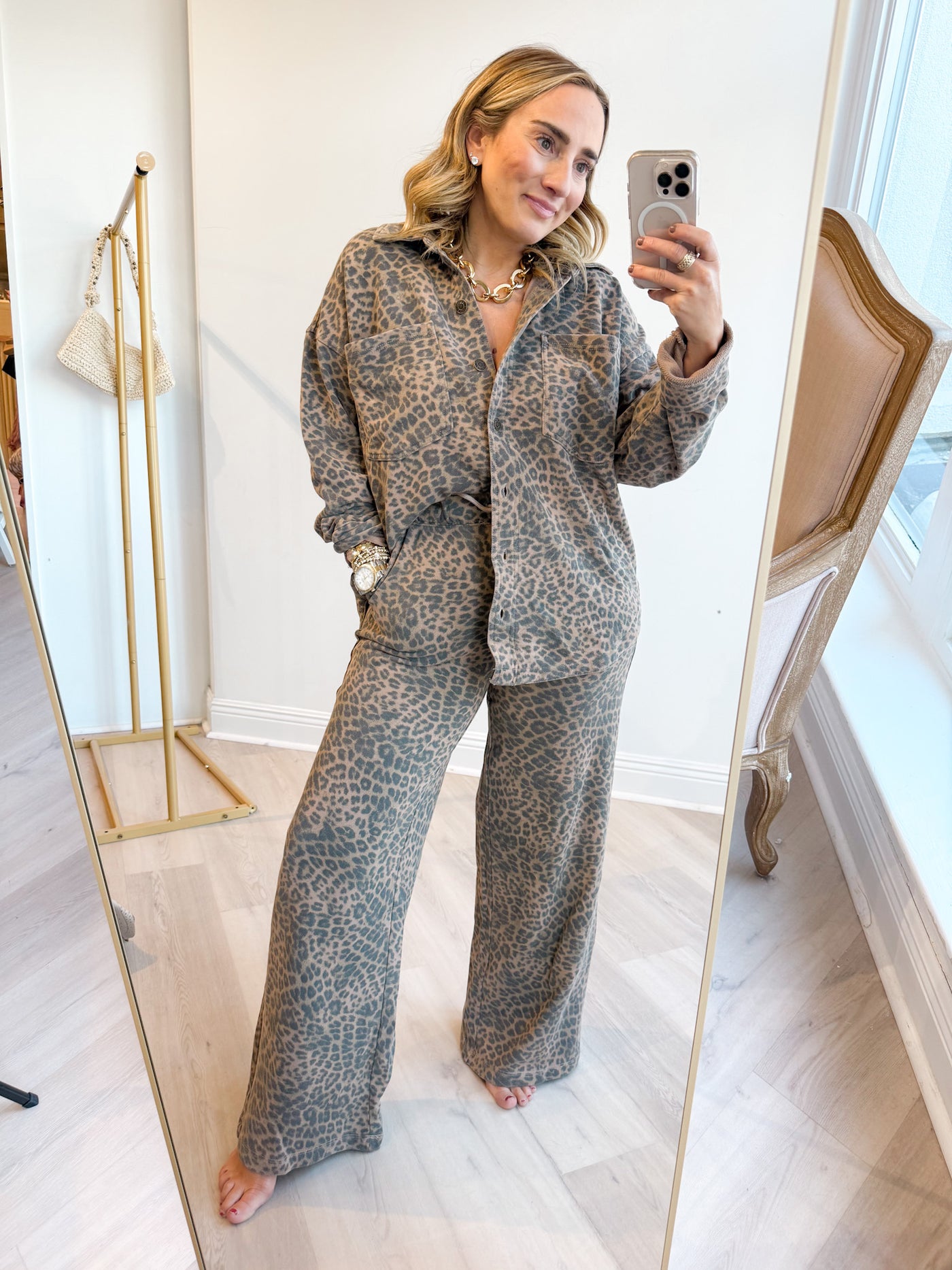 Hunter All Day Leopard Knit Pant