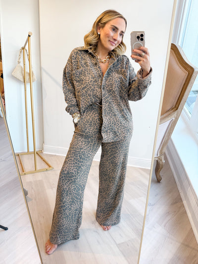 Hunter All Day Leopard Knit Pant