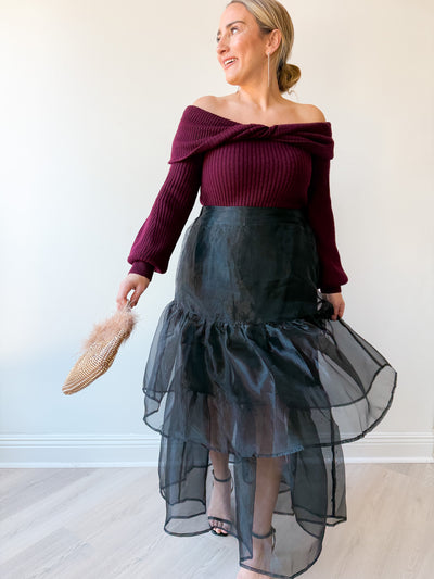 Maggie Two Tiered Organza Skirt