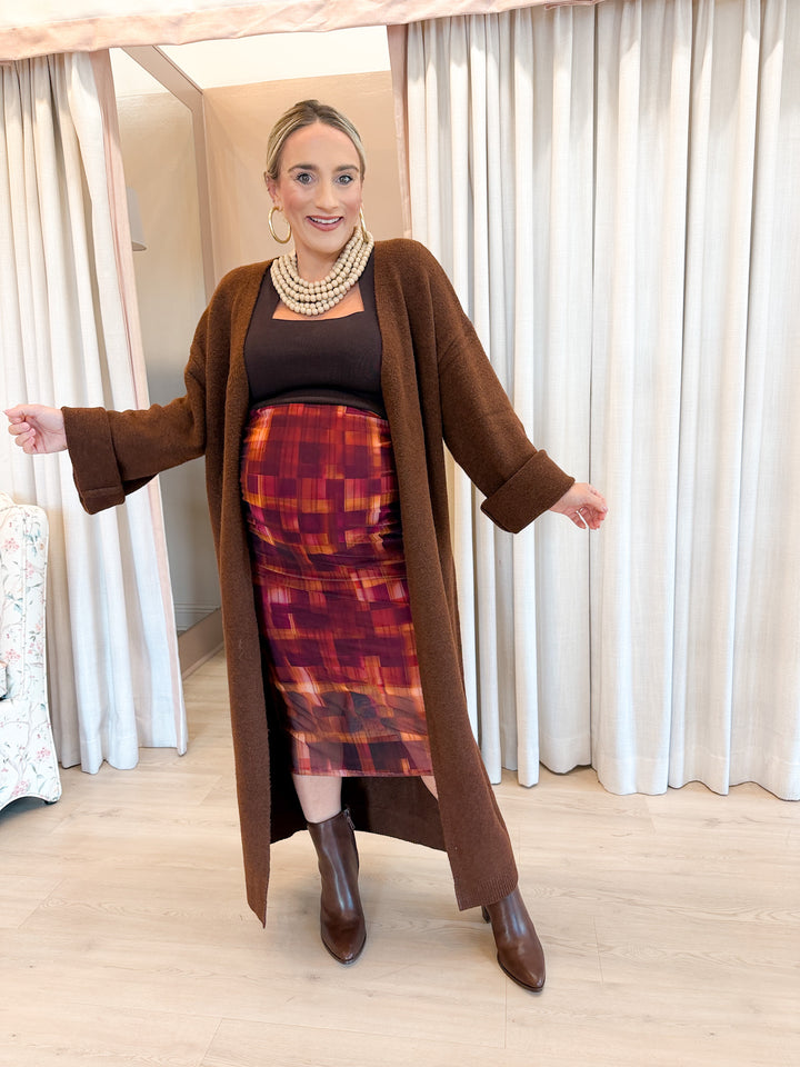 Jilly Long Sweater Brown
