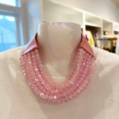 Beaded Necklace pink