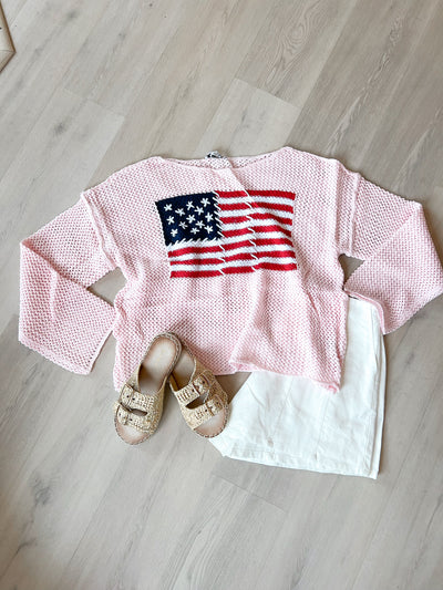 American Flag Sweater