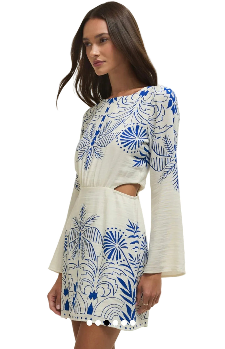 Tahina Palm Mini Dress