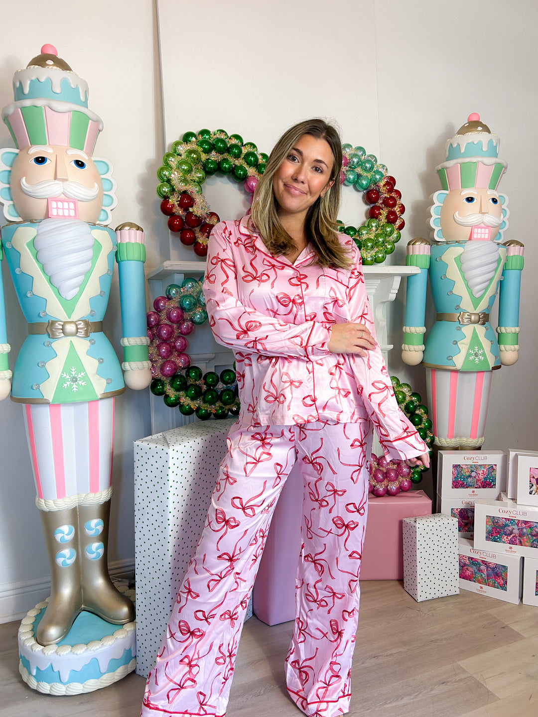 Rammy Ribbon Printed Pajamas