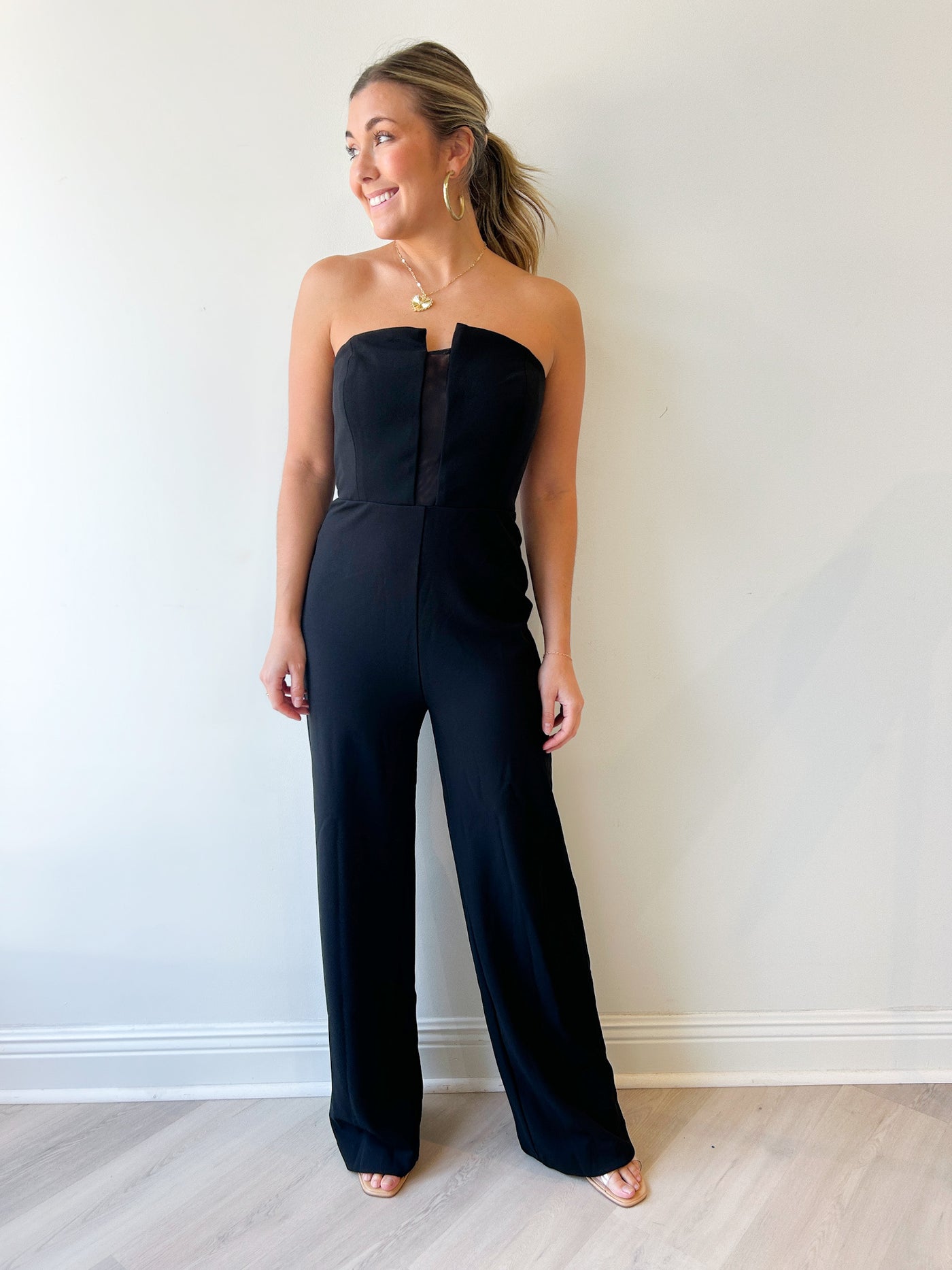 Donna Stretch Crape Jumpsuit