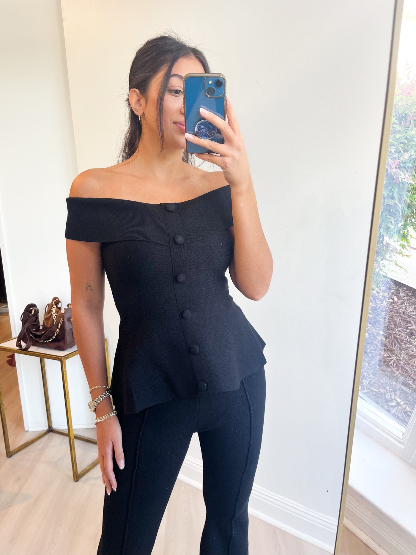Veronica Off Shoulder Peplum Top