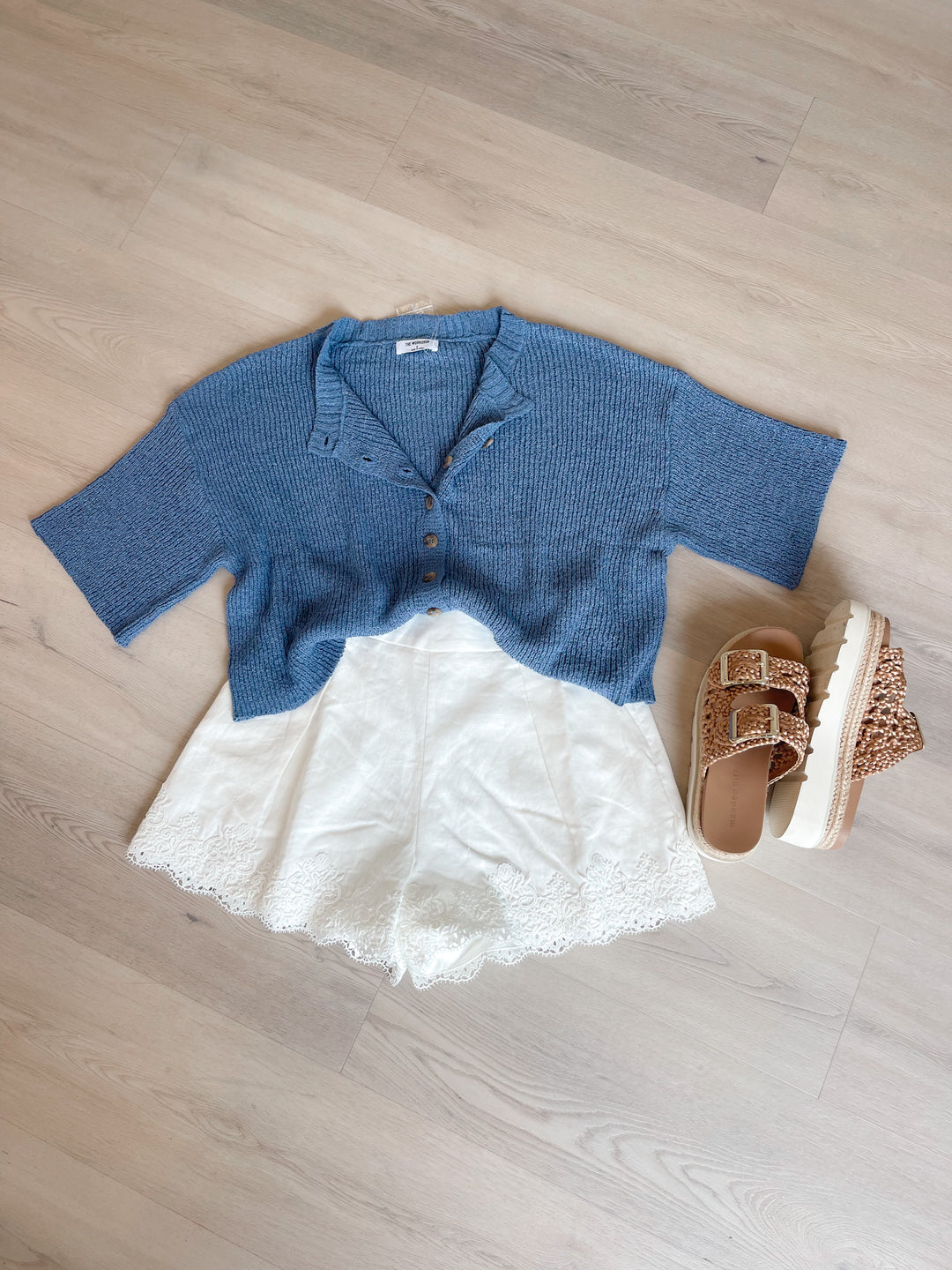 Meggy Cardigan Dusty Blue