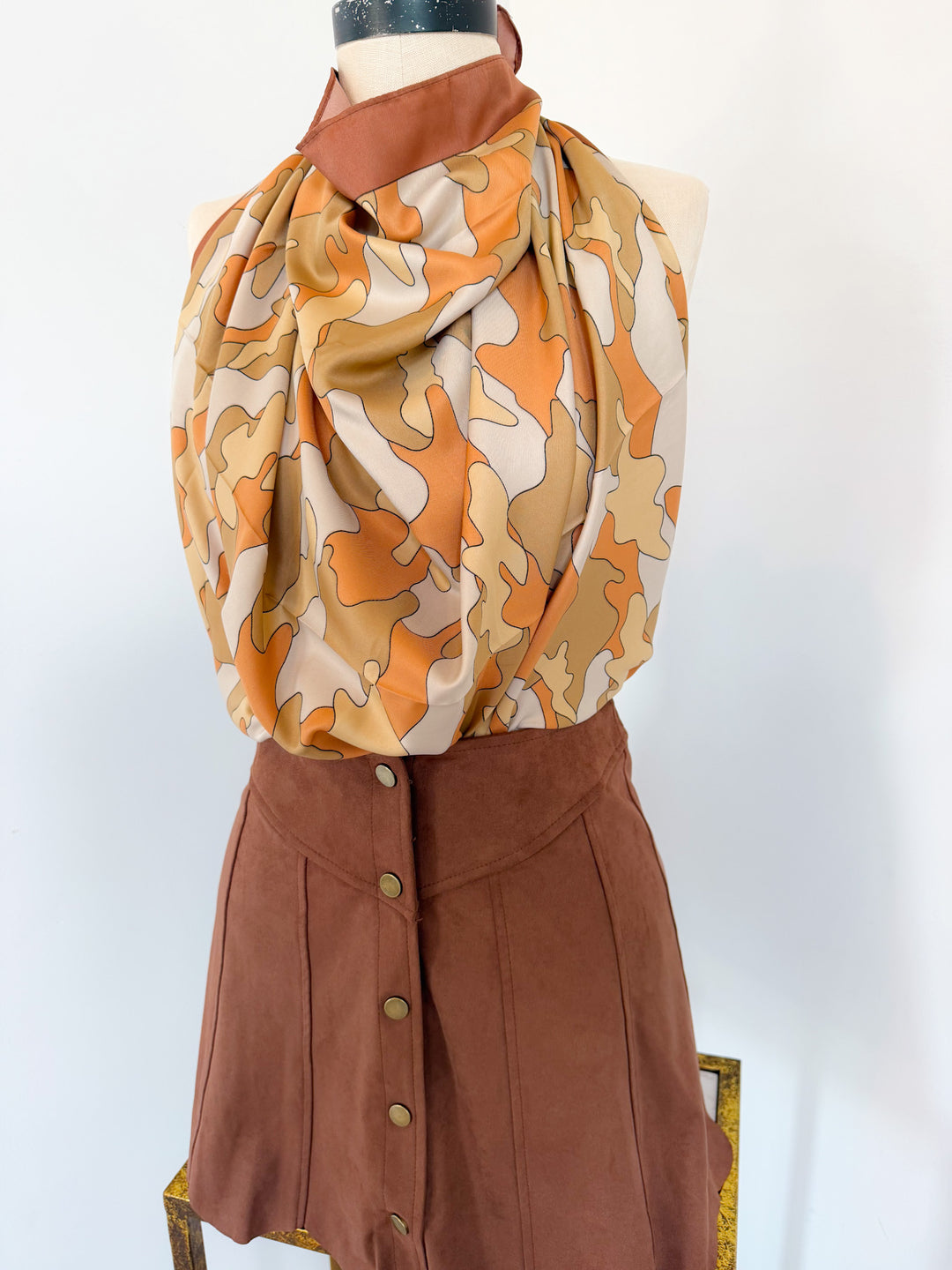 Popich Tie Scarf Top